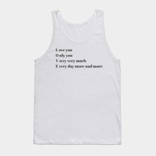 Valantine Tank Top